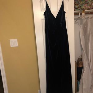 Long velvet dress